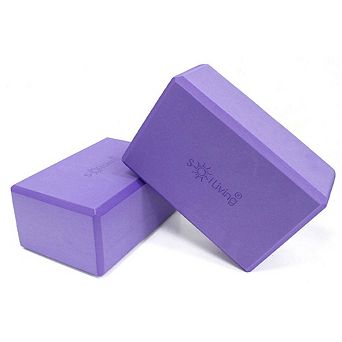 2-Pack Yoga Block Meditation Exercise Equipment for Yoga and Pilates 4" x 6"