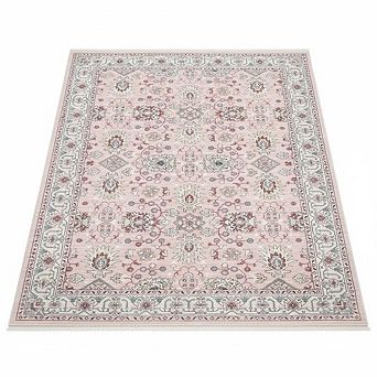 Area Rug，Vintage Printed Soft Rugs, Non Slip Low Pile Carpet for Bedroom, Dining Room, Living Room