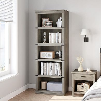 5-Tier Bookshelf, Open Storage Shelf, Stand Shelf,For Living Room, Home Office,Bedroom