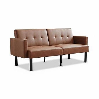 Loveseat Couch with Adjustable Backrest,Sleeper Sofa Bed for Living Room, Bedroom, Apartment