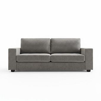 90" Modern Chenille Fabric Loveseat Sofa with USB & Type-c Charging Ports, Side Pocket