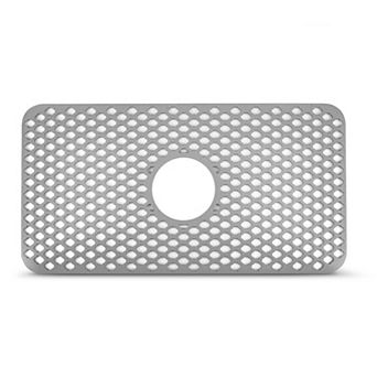 Cheer Collection Silicone Sink Protector Mat with Heat Resistance and Raised Drainage Design