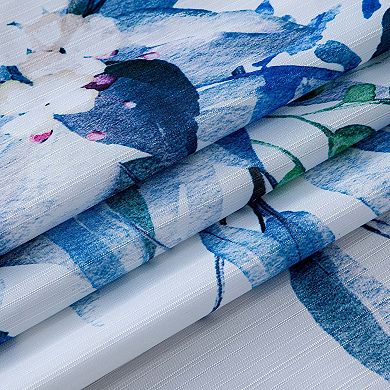 Dainty Home Whisper Printed Fabric 3D Designed Textured Fabric Shower Curtain 70" x 72"