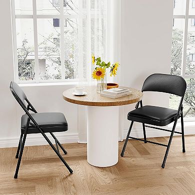 Folding Chairs, Padded Foldable Chairs for Dining Room Home Office Indoor Outdoor