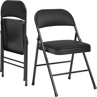 Folding Chairs, Padded Foldable Chairs for Dining Room Home Office Indoor Outdoor