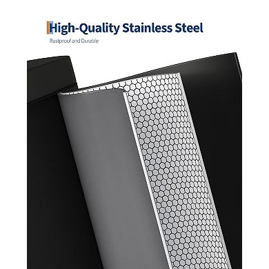 Kitchen Trash Can, Large Step-on Trash Bin with Inner Bucket, Soft Close Lid