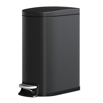 Kitchen Trash Can, Large Step-on Trash Bin with Inner Bucket, Soft Close Lid