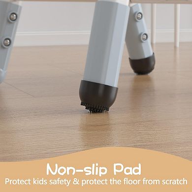 2-Pack Kids Chairs with 3-Level Height Adjustment, Plastic Toddler Chairs, Ages 2-12