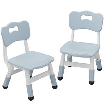 2-Pack Kids Chairs with 3-Level Height Adjustment, Plastic Toddler Chairs, Ages 2-12