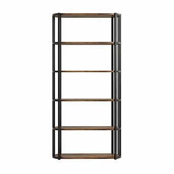 6 tier 71" Book Shelf, Freestanding Display Storage Organizer for Living Room，Home Office