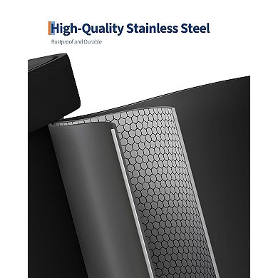 13 Gallon / 50L Trash Can, Large Garbage Can with Soft-Close Lid