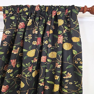 NightFall 100% Cotton Rod Pocket Window Curtain set of 2 Panels