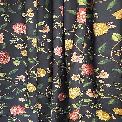 NightFall 100% Cotton Rod Pocket Window Curtain set of 2 Panels