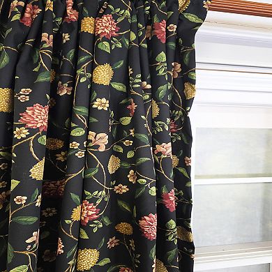 NightFall 100% Cotton Rod Pocket Window Curtain set of 2 Panels