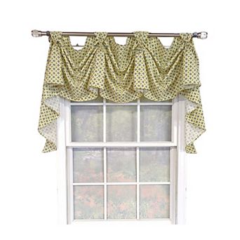 Little Treasure 3-S Victory 100% Cotton Tab Top Swag Window Curtain 54" x 25" Yellow