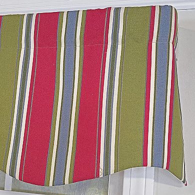 Nigel Stripe Provance 100% Cotton Rod Pocket Lined Window Valance 50" x 17" Multi