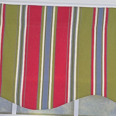 Nigel Stripe Provance 100% Cotton Rod Pocket Lined Window Valance 50" x 17" Multi