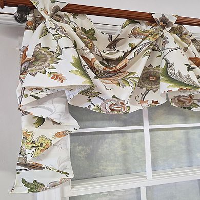 Zanzibar 3-S Victory 100% Cotton Tab Top Swag Window Curtain 54" x 25" Orange