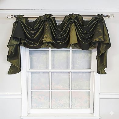 Taffeta 3-S Victory 100% Polyester Tab Top Swag Window Curtain