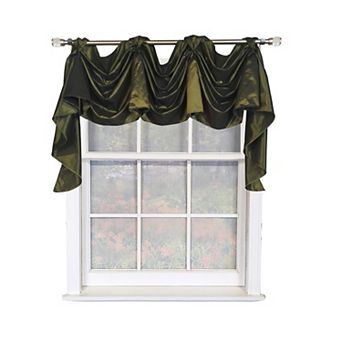 Taffeta 3-S Victory 100% Polyester Tab Top Swag Window Curtain