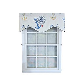 Ralph Lauren Navigator Cornice 100% Cotton Rod Pocket Lined Window Valance 50" x 17" Off White