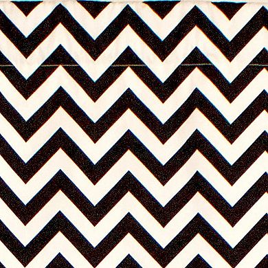 Zig Zag Cornice 100% Cotton with Fully Lined 3" Rod Pocket Valnance for Windows