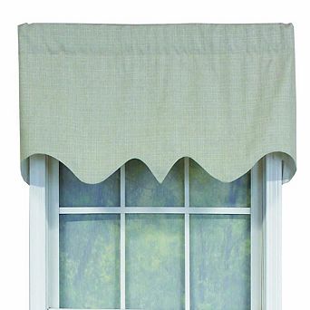R-Crosby Essential Solid Color Fabric Regal Valance 3" Rod Pocket