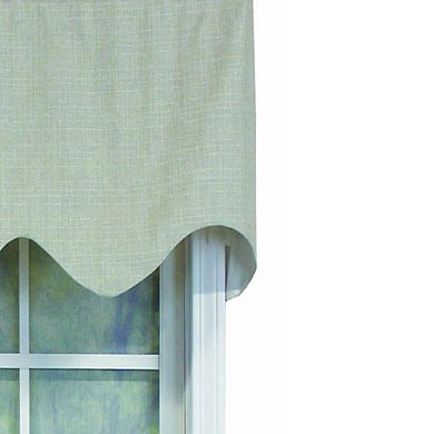 R-Crosby Essential Solid Color Fabric Regal Valance 3" Rod Pocket