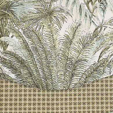 Helecho Glory 100% Cotton Rod Pocket Lined Window Valance 50" x 16" Green