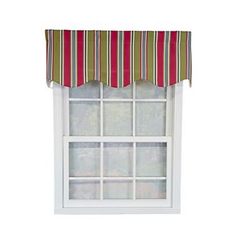 Nigel Stripe Regal 100% Cotton Rod Pocket Lined Window Valance 50" x 17" Multi