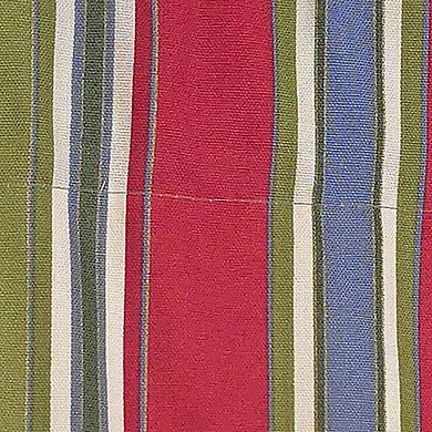 Nigel Stripe Regal 100% Cotton Rod Pocket Lined Window Valance 50" x 17" Multi