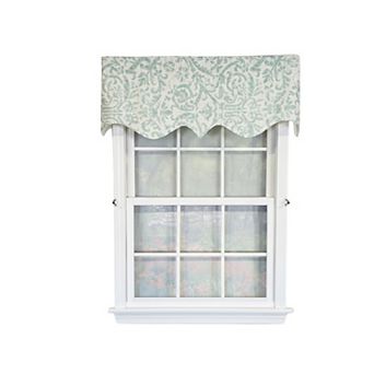 Flucky Regal 100% Cotton Rod Pocket Lined Window Valance 50" x 17" Blue