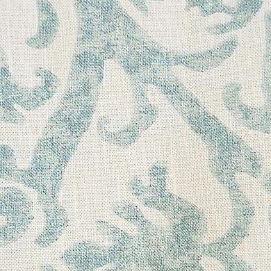 Flucky Regal 100% Cotton Rod Pocket Lined Window Valance 50" x 17" Blue