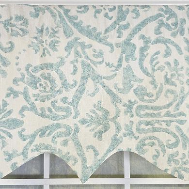 Flucky Regal 100% Cotton Rod Pocket Lined Window Valance 50" x 17" Blue