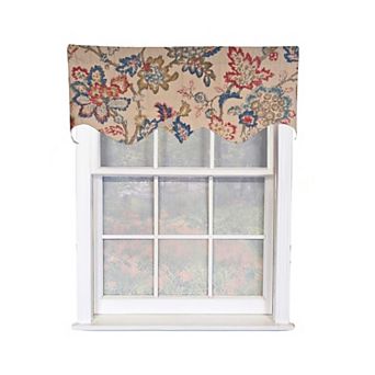 Silvia Regal 100% Cotton Rod Pocket Lined Window Valance 50" x 17" Multi