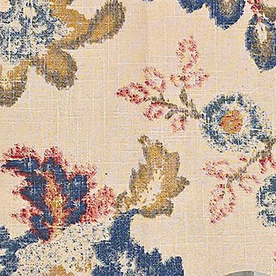 Silvia Regal 100% Cotton Rod Pocket Lined Window Valance 50" x 17" Multi