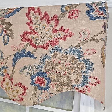 Silvia Regal 100% Cotton Rod Pocket Lined Window Valance 50" x 17" Multi