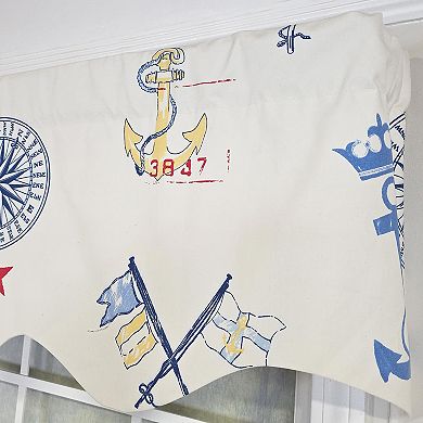 Ralph Lauren Navigator Regal 100% Cotton Rod Pocket Lined Window Valance 50" x 17" Off White