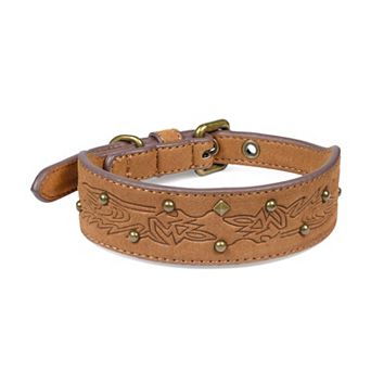 Blueberry Pet Microfiber Vegan Leather Dog Collar