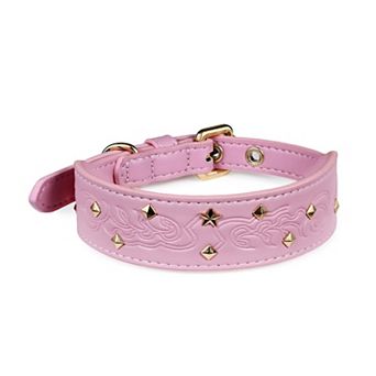 Blueberry Pet Microfiber Vegan Leather Dog Collar