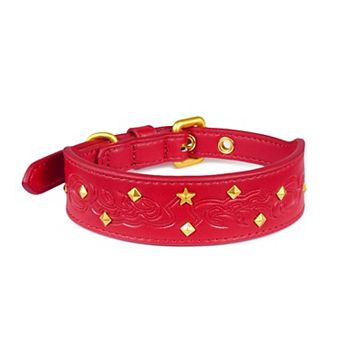 Blueberry Pet Microfiber Vegan Leather Dog Collar