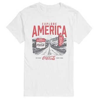 Men's Coca-Cola Explore America Distressed Graphic Tee