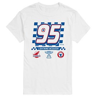 Men's Disney / Pixar's Cars Lightning McQueen 95 Americana Graphic Tee