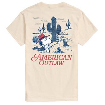 Men's Peanuts American Outlaw Graphic Tee