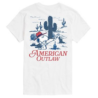 Men's Peanuts American Outlaw Graphic Tee