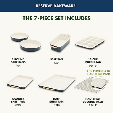 GreenPan Reserve Nonstick Bakeware 7-Piece Bakeware Set