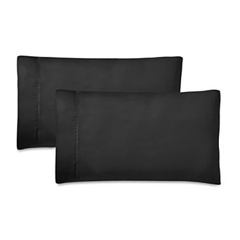 SUPERIOR Pandora 600 Thread Count Cotton Blend Dash Stitch Embroidered Hem Pillowcase Set