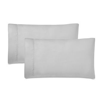 SUPERIOR Pandora 600 Thread Count Cotton Blend Dash Stitch Embroidered Hem Pillowcase Set