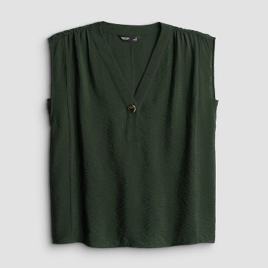 Women's Simply Vera Vera Wang Button Front Popover