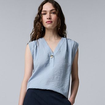 Women's Simply Vera Vera Wang Button Front Popover
